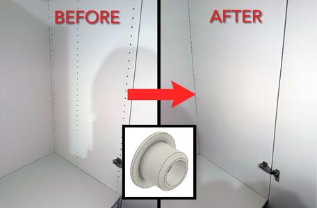 Cover for IKEA PAX holes