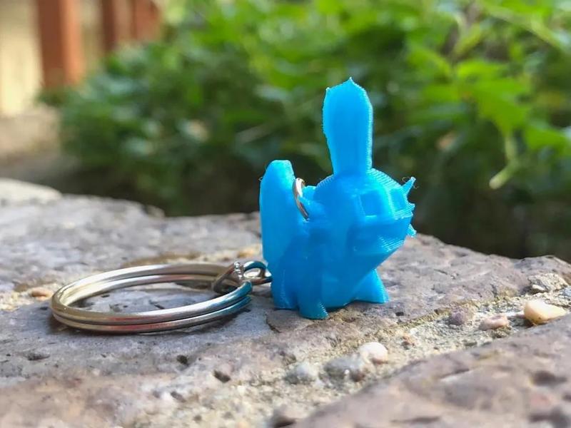 Low Poly Mudkip – Keychain