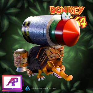 Army Dillo 4 in 1 Donkey Kong 64 colored