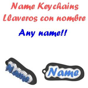 Name Keychains / Llaveros con Nombre   