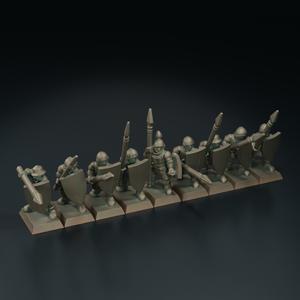 Levy Spearmen (with shields)