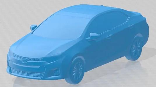 Toyota Corolla S 2014 USA Printable Car