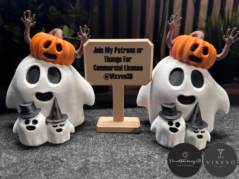 Halloween Ghost Family