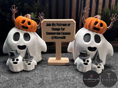 Halloween Ghost Family