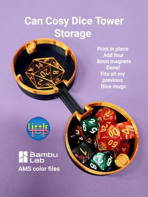 WIZARD CAN COZY DICE TOWER 12oz.