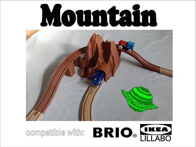 Toy Train Mountain with Bridge and Tunnel