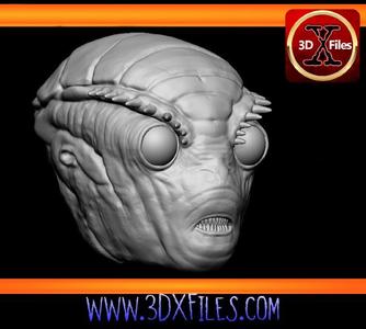 Star wars Head sculpt – Mimbanese – Black Series – Hottoys – 1:12 and 1:6 Scale- Action Figure