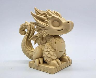 Baby Dragon on Block