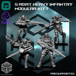 S’rdat heavy infantry modular kit 1 – presupported