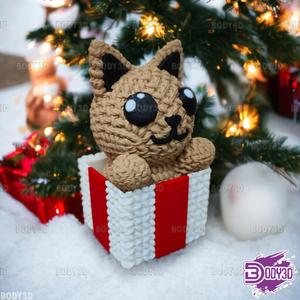 Crocheted Cat in Gift