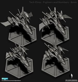 Tech Elves – JetFighters and Bombers – 8mm
