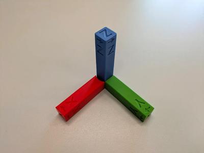 Foldable XYZ Coordinate System   