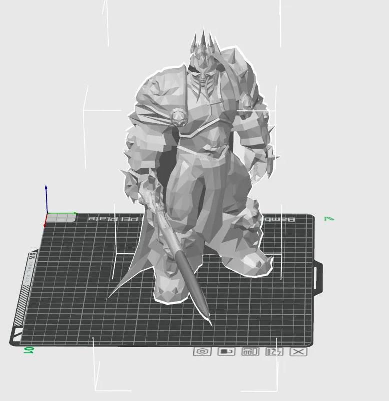 Lich King World of Warcraft Low Poly