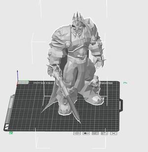 Lich King World of Warcraft Low Poly