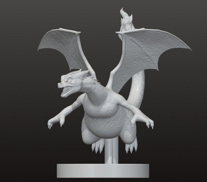 Realistic Charizard 3D Print    Easy Assembly 15 cm