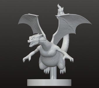 Realistic Charizard 3D Print    Easy Assembly 15 cm