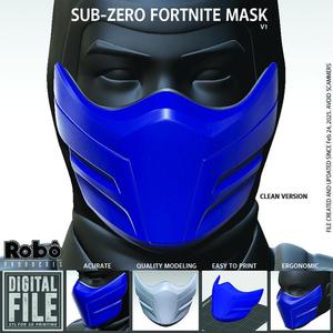 Sub-Zero Fortnite Lawless Mask - Cosplay