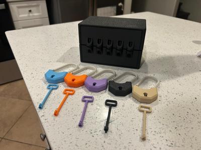 Easy Print in Place 5 Padlock Lock Box