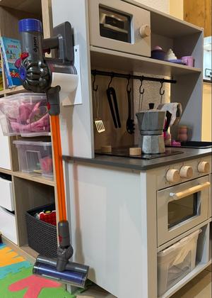 IKEA Play Kitchen Dyson Toy Vacuum Holder