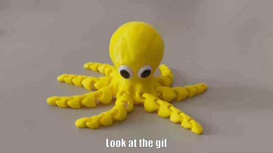 Flexi-Articulated Fidget Octopus