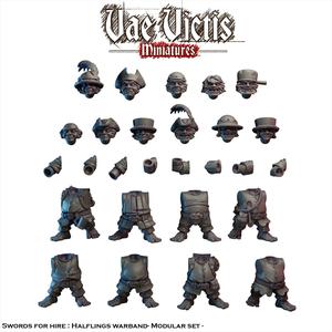Modular Swords for hire : Halflings Warband [PRE-SUPPORTED]