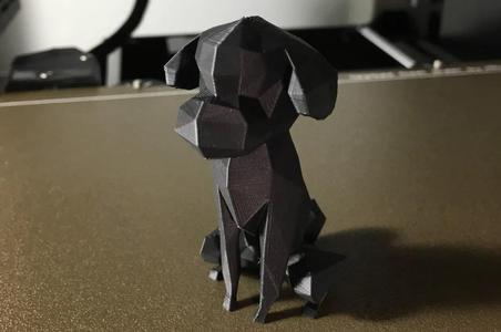 Low-Poly Poodle Dog