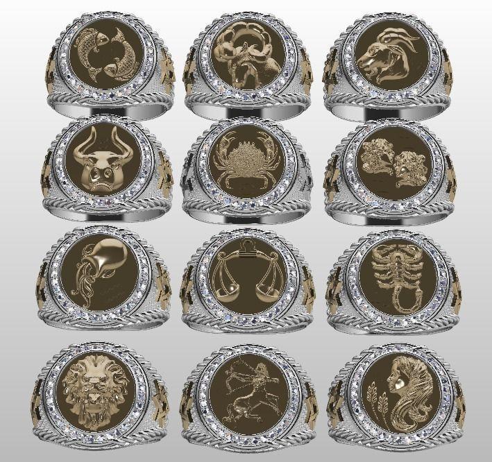 Zodiac rings