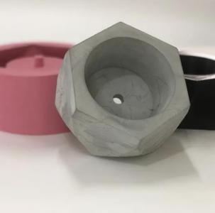 HEXAGONAL VASE + MOLD FOR SILICONE MOLD FOR CEMENT VASE!