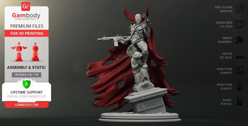 Spawn 3D Printing Figurine | Assembly