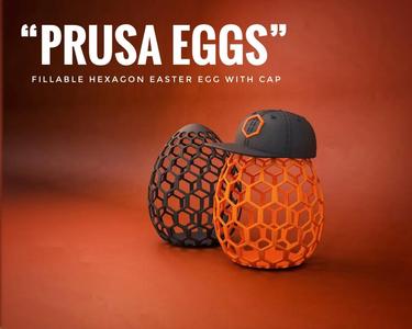 “Prusa Eggs” – Cool Hexagon Easter Eggs with Cap
