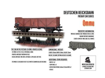 ROLLS-0016 German State Railways Ommu H0-scale