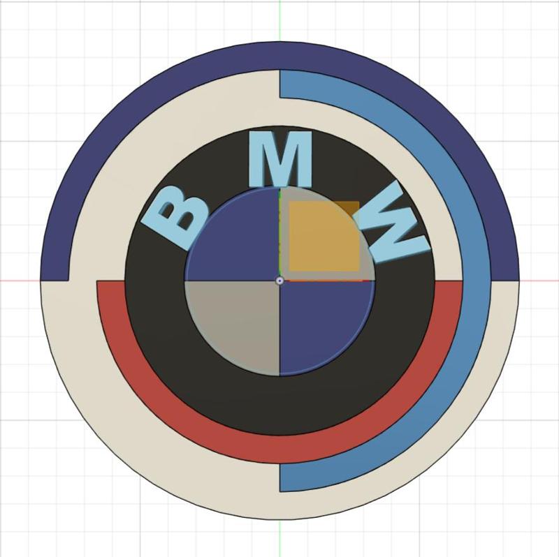 BMW 50 Anniversary drink coaster