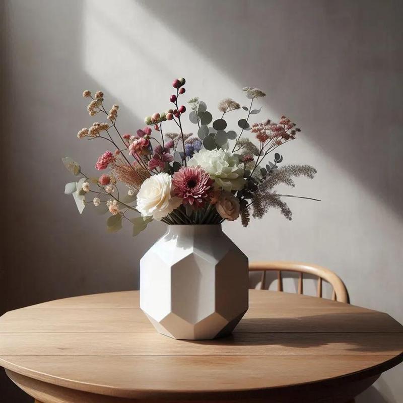 Modern Octagonal Design Vase