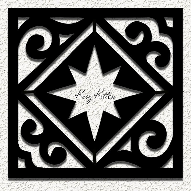 geometric star square WALL ART HOME DECOR