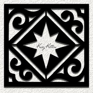 geometric star square WALL ART HOME DECOR