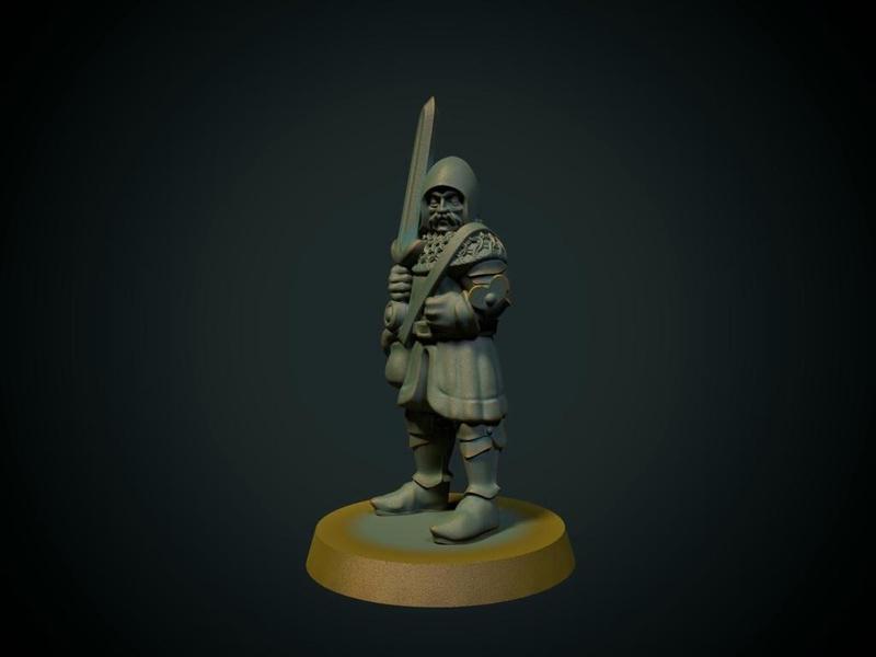Yet another knight 28mm (supportless, FDM friendly)