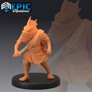 Fish Folk Koi Tribe Bandit / Dagger Fighter / Masked Rogue / Male Soldier