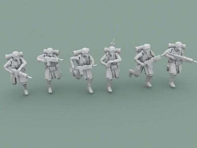 Legion Of Metal Infantry Running