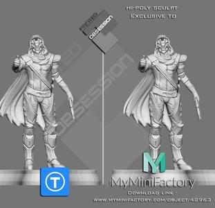 Destiny 2 – Cayde 6 – Full Character – Low Poly – Hi Poly in description
