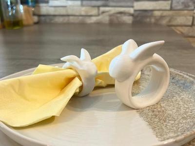 Easter Bunny Rabbit Napkin Ring