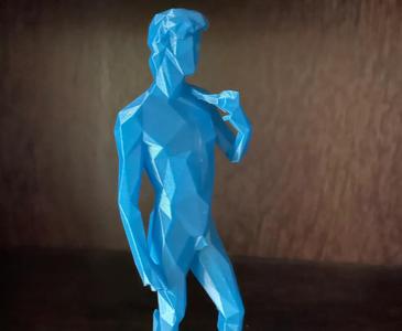Lowpoly Michelangelo’s David Sculpture