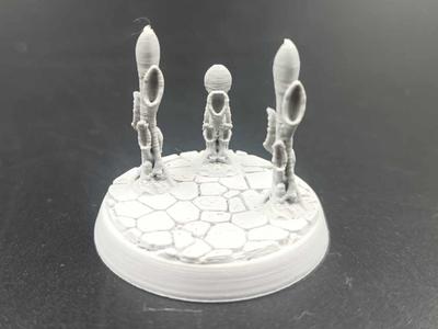 DnD Miniature Model Bases 32mm RPG -Magic mushroom