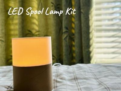 Cardboard Spool Lamp Kit