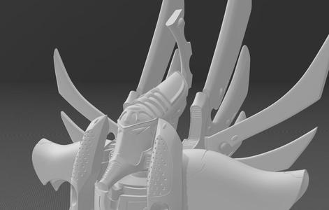 Eldar Warlock Titan Head
