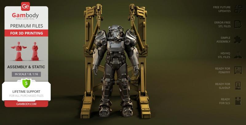 T-60 Power Armor 3D Printing Model | Assembly