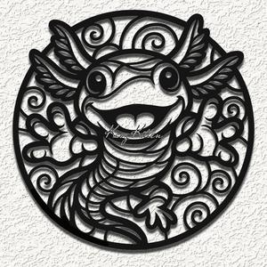 axolotl glass WALL ART HOME DECOR