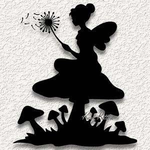 mushroom garden fairy wall art home decor