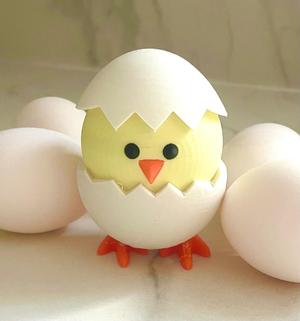 Standing Chick in Cracked Egg Easter
