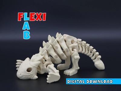 Flexi Dino Skeleton Ankylosaurus Dinosaur