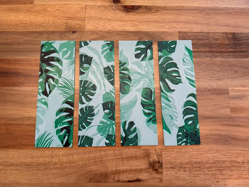 Monstera Bookmarks – Set of 4